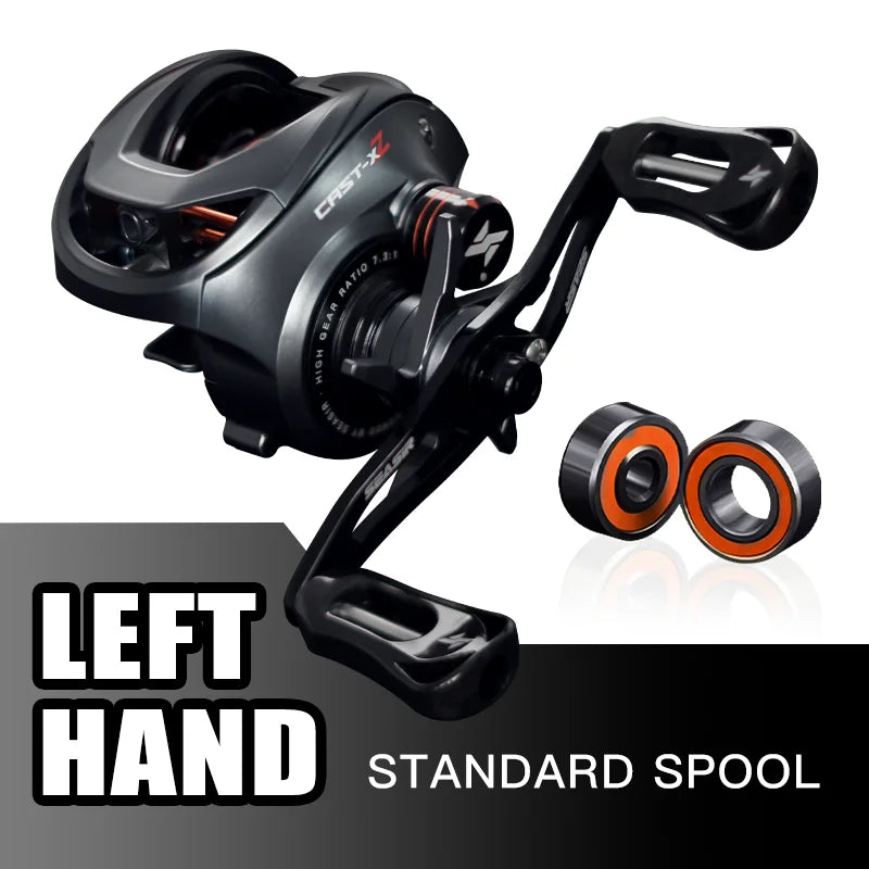 SeaSir Cast X2 Baitcasting Reel 7.3 To 1 Hybrid Bearings