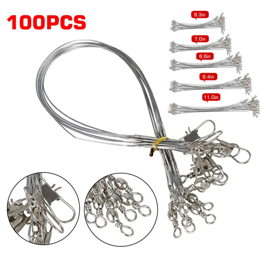 Buoyancy Stainless Steel Fishing Leaders And Snap Swivel