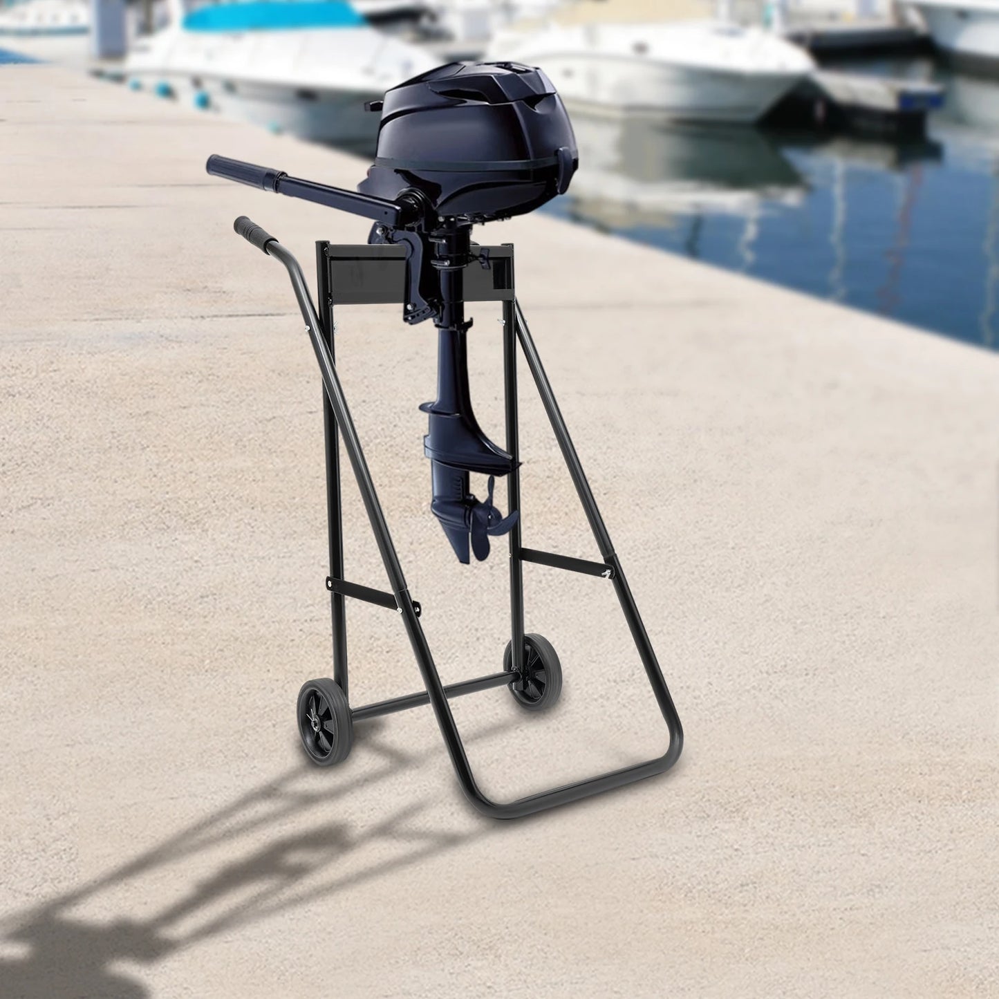 Hignconcerned Folding Outboard Boat Motor Cart Heavy Duty