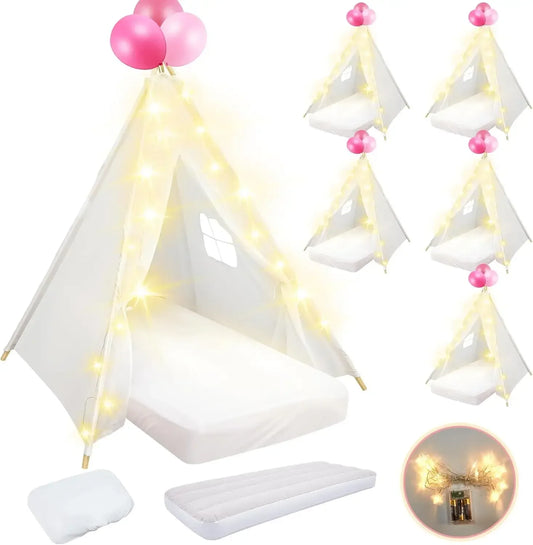 Hign-Concerned 6 Pack Sleepovers Teepee Tent For Kids