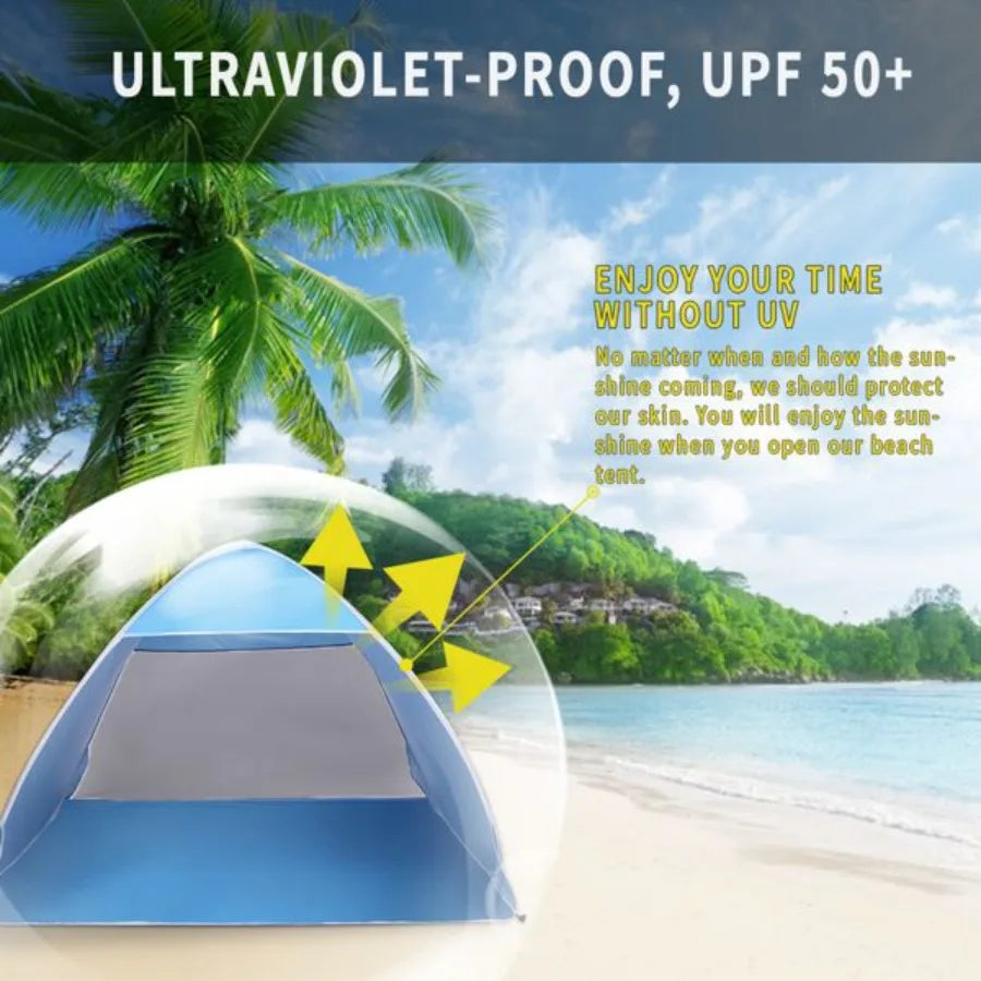 Hign-concerned Pop Up Beach Tent Sun Shelter For Outdoors