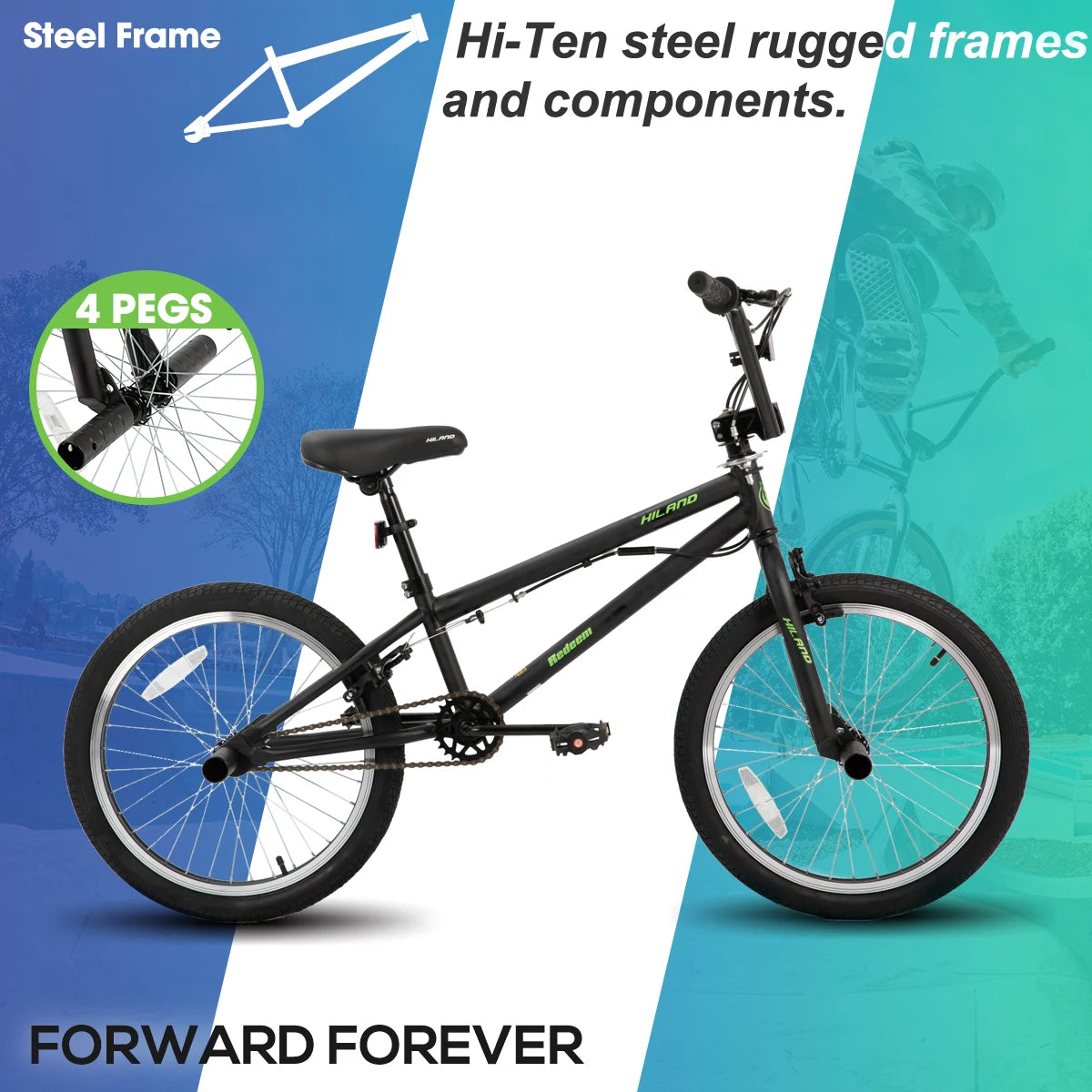 JoyStar Freestyle Kids BMX Bike With 360 Gyro Pegs Pro