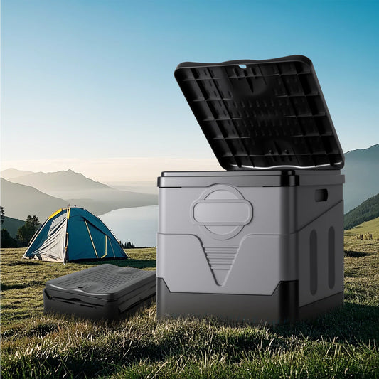Compact Portable Camping Toilet for Adults with Lid