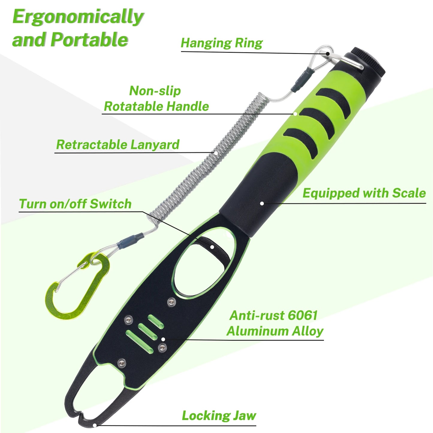Night Cat Fish Lip Gripper With Scale Aluminum Alloy Tool