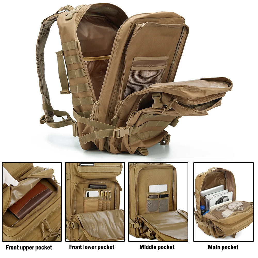 ReFire Gear Tactical Backpack Molle Pack Hiking And Camping
