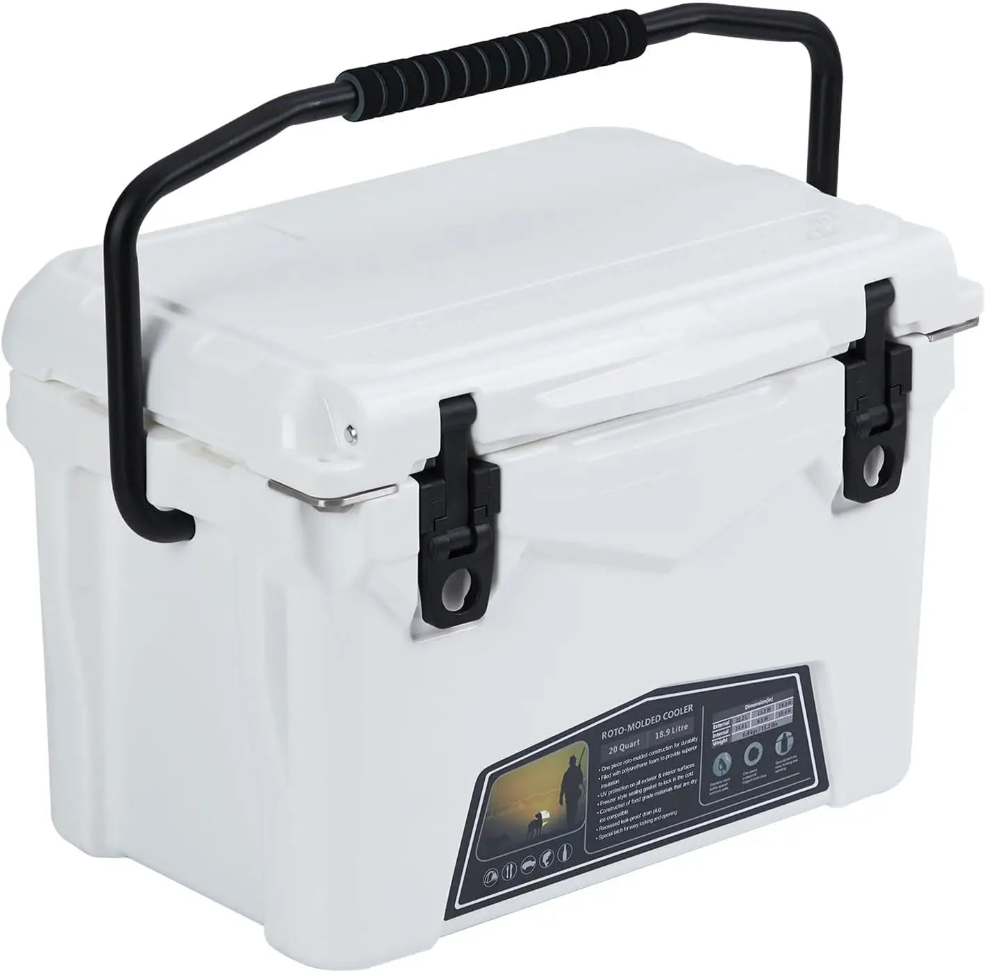 HiMISSH Ice Cooler With Cup Holder And Bottle Openers