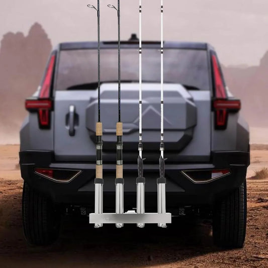 Stainless Steel Rod Holder Hitch Mount For Trucks Yachts