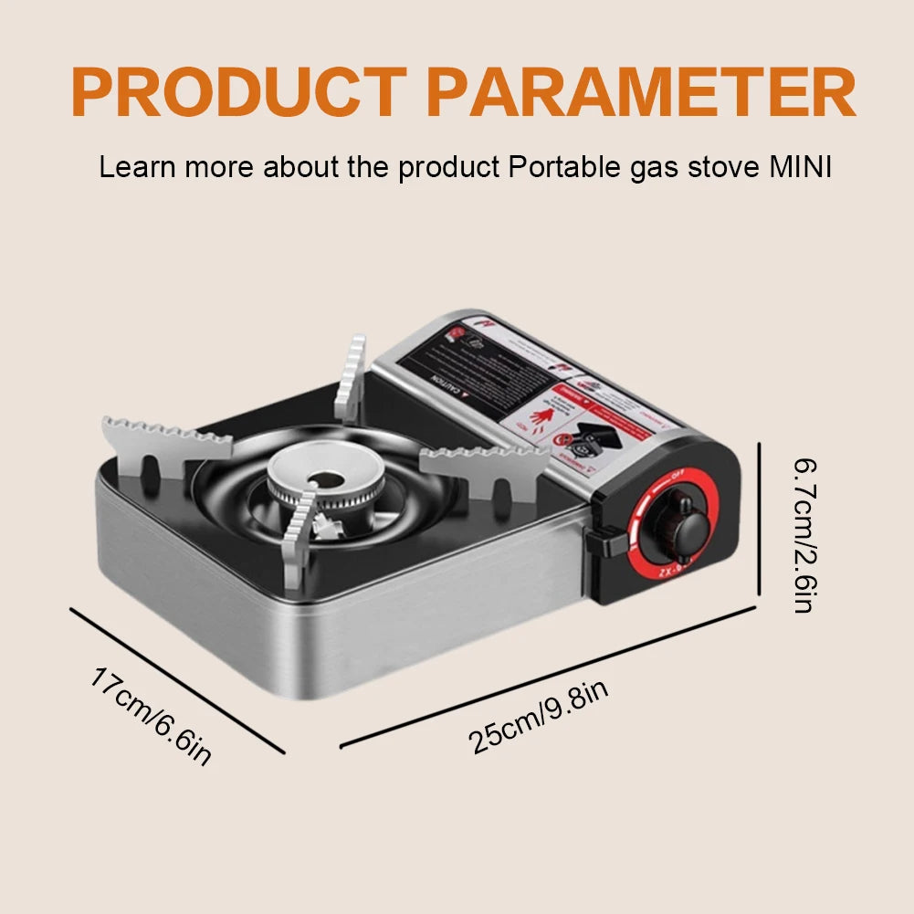 Shunmaii Portable Butane Camping Stove Adjustable Windproof