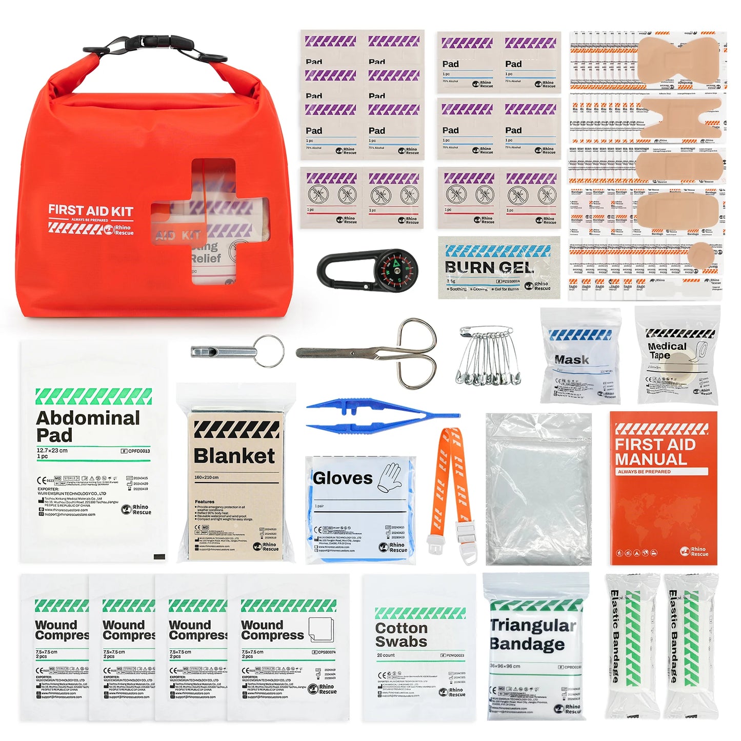 Rhino Rescue Waterproof First Aid Kit Boat Dry Bag Kayak