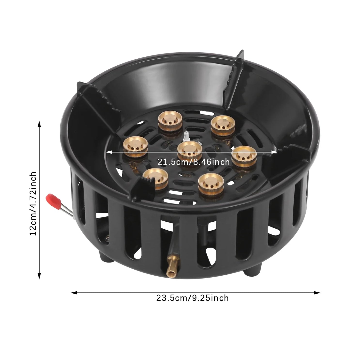 Portable Camping Gas Stove 21000W Windproof With Adapter