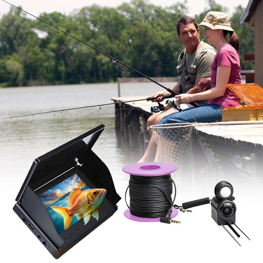 APWIKOGERH Underwater Fishing Camera With IPS Monitor