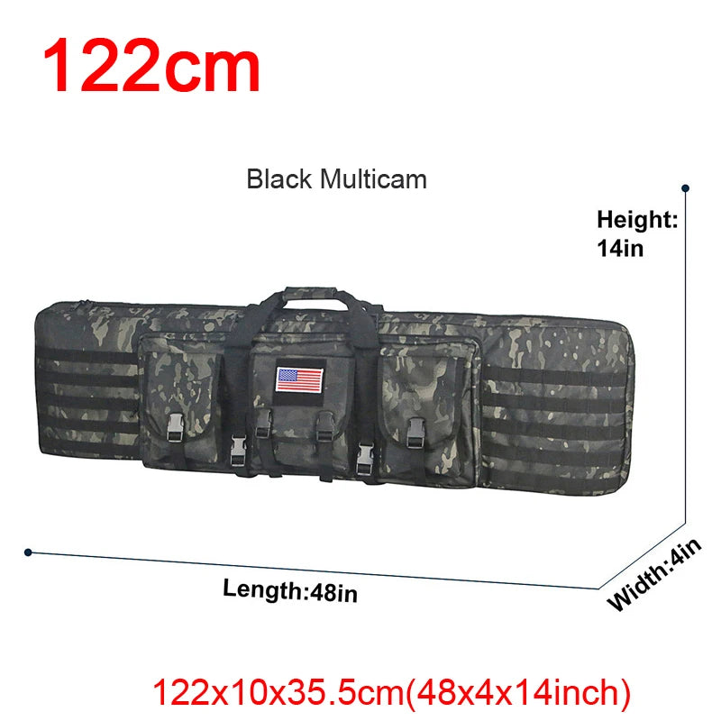 LQARMY Tactical Double Rifle Case Molle Sniper Airsoft Bag