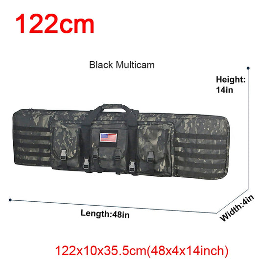 LQARMY Tactical Double Rifle Case Molle Sniper Airsoft Bag