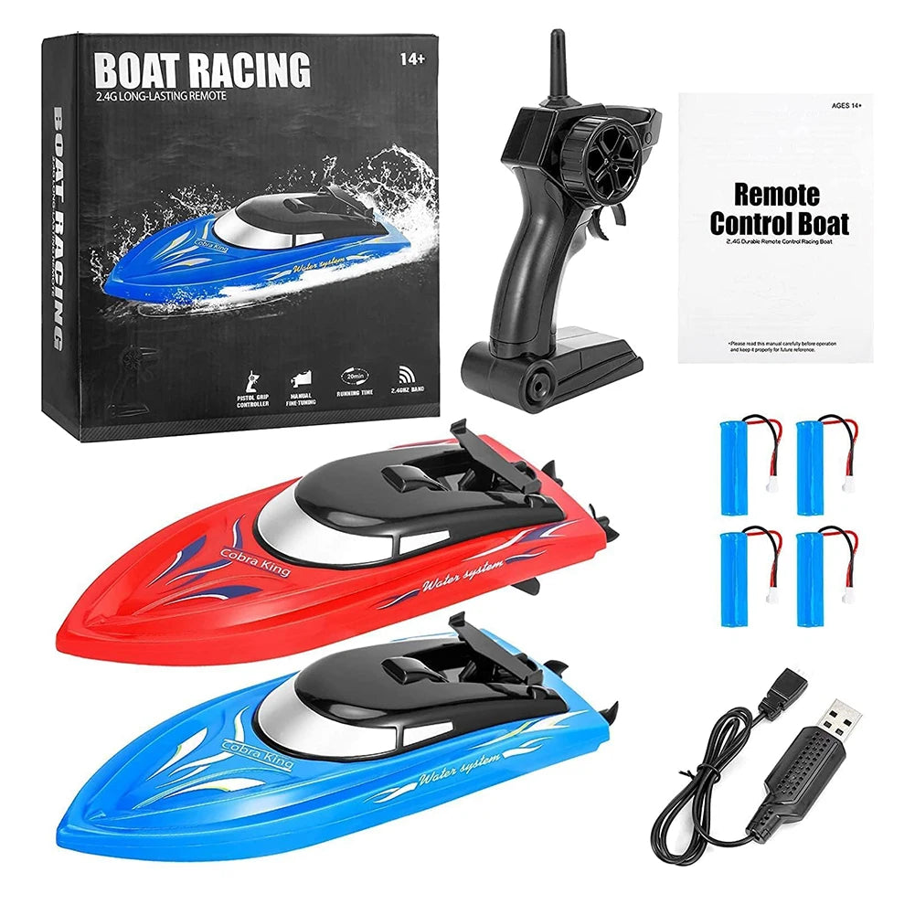 HobbyLane 2 Pack RC Boat 24Ghz High Speed Racing Boats
