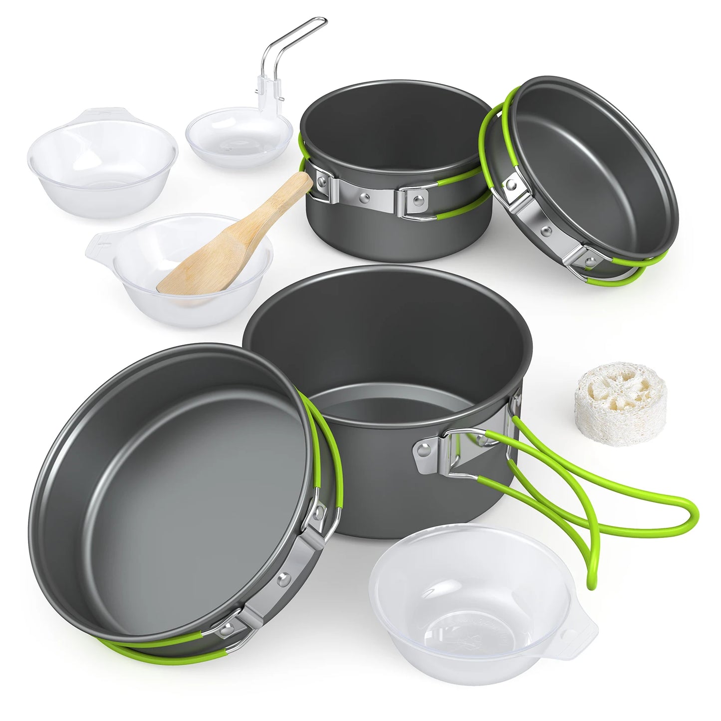 LIXADA Outdoor Cookware Tableware Set for 2 to 3 Camping