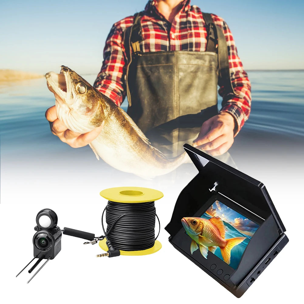 APWIKOGERH Underwater Fishing Camera With IPS Monitor