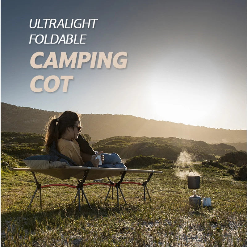 West Tune Camping Cot With Leg Extenders Ultralite Aluminum