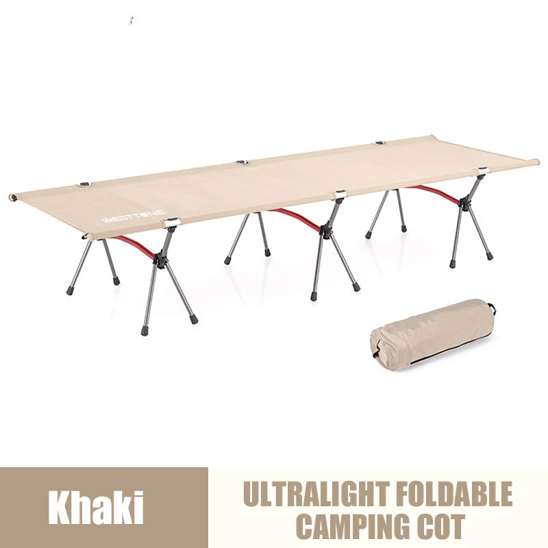 West Tune Camping Cot With Leg Extenders Ultralite Aluminum