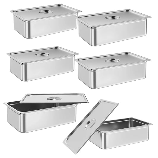 Six Pack Hotel Pan NSF Certified Commercial Stainless Steel