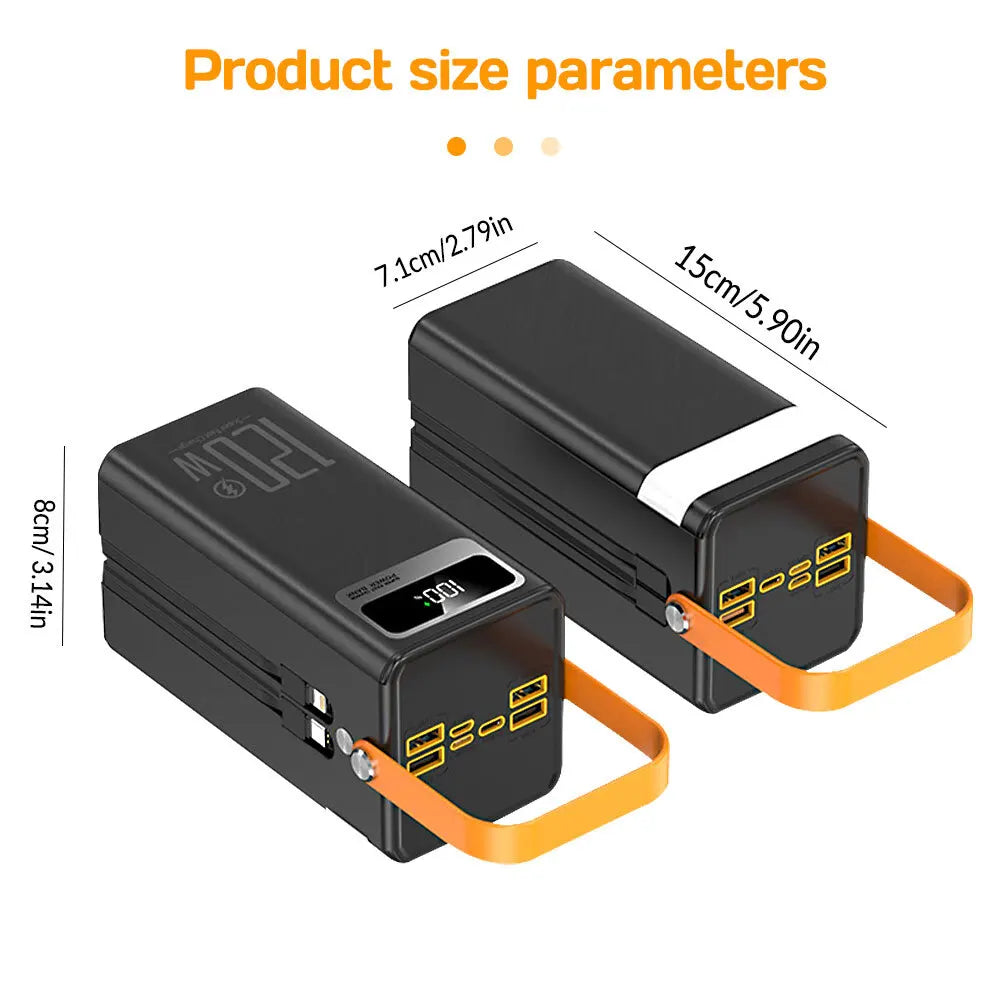 Marzony Portable Power Bank 120W 50000mAh 7-Device Charger