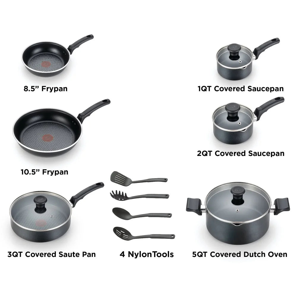 Feature Nonstick Cookware Set With Vented Lids Eco Friendly