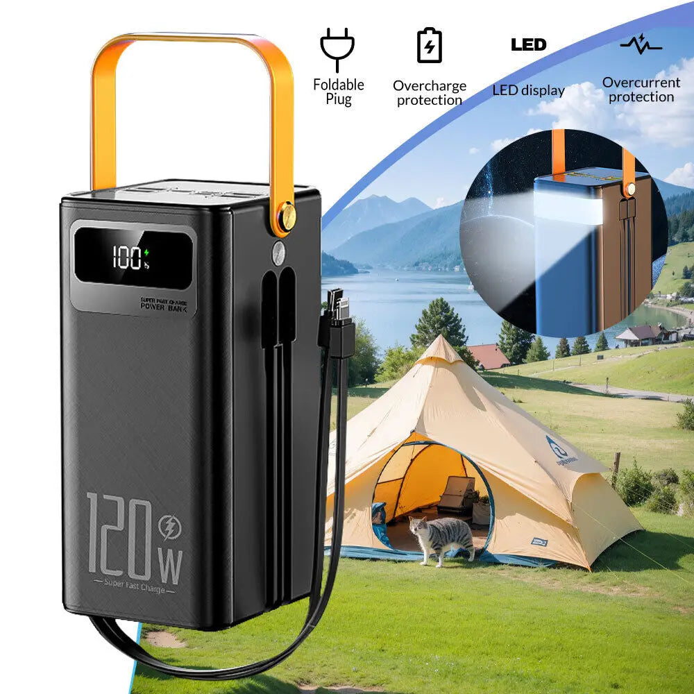 Marzony Portable Power Bank 120W 50000mAh 7-Device Charger