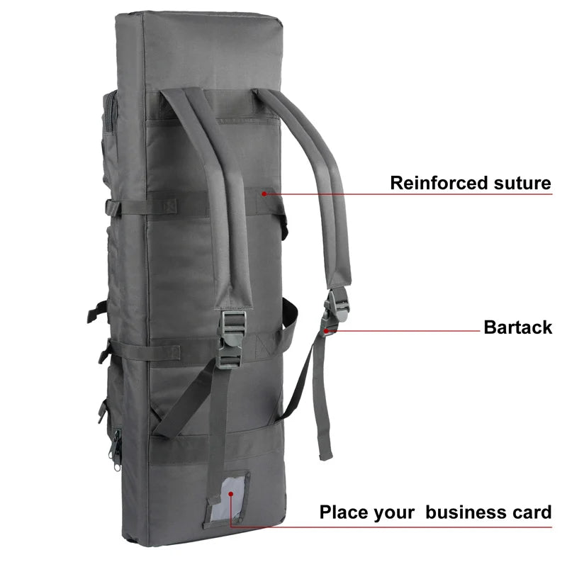 LQARMY Tactical Double Rifle Case Molle Sniper Airsoft Bag