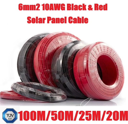 PowMr Solar Cable 10AWG TUV Panel Cable For Photovoltaic
