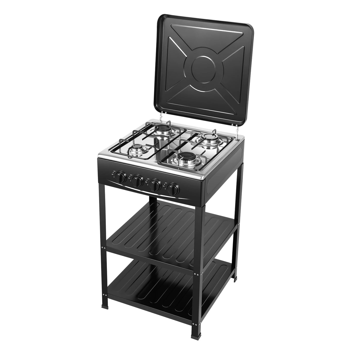 4 Burner Propane Gas Stove Portable Smokeless Outdoor Grill