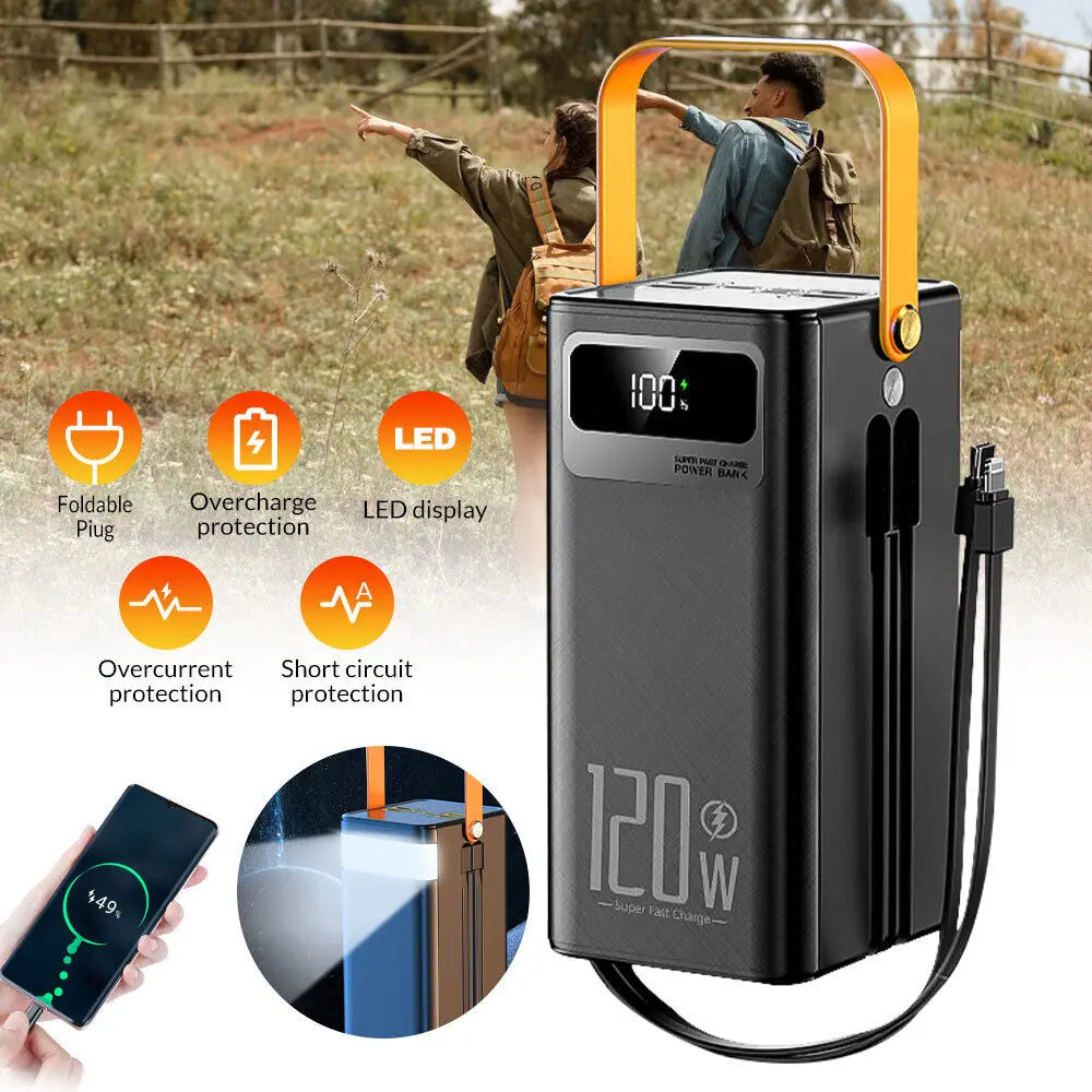 Marzony Portable Power Bank 120W 50000mAh 7-Device Charger