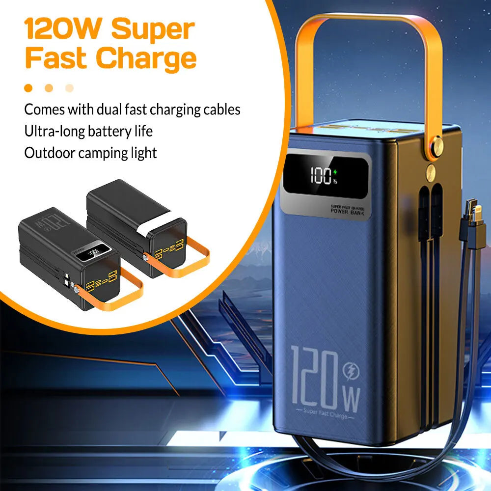 Marzony Portable Power Bank 120W 50000mAh 7-Device Charger