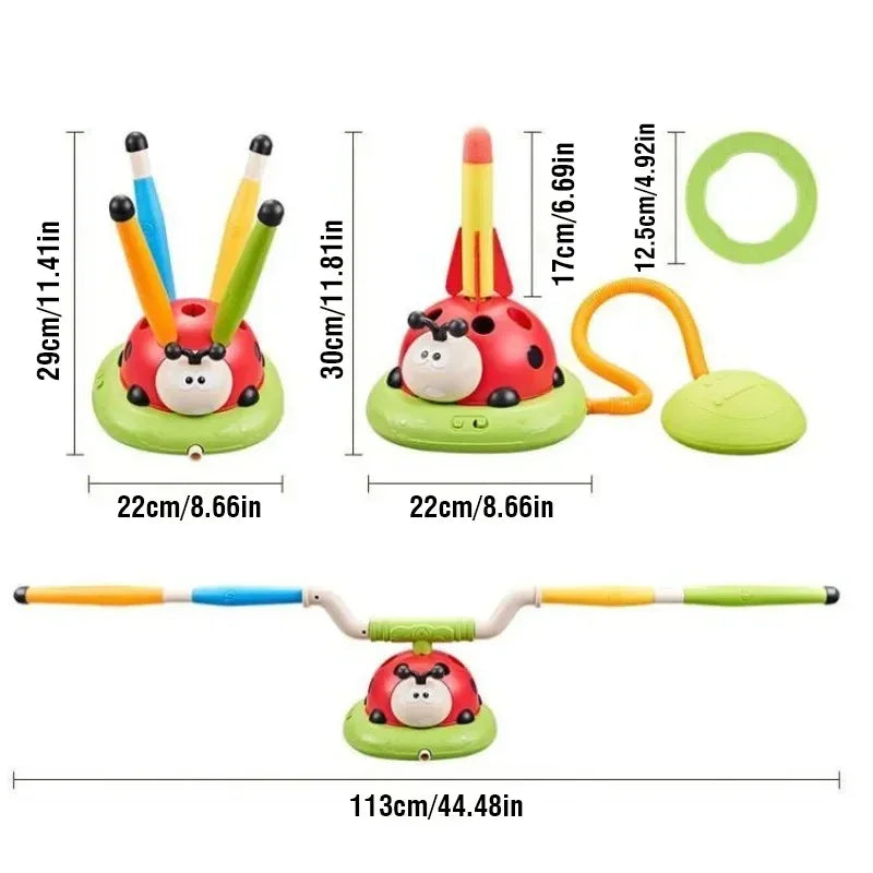 Kmoist Three In One Kid Skipping Rope Machine Toy Outdoor