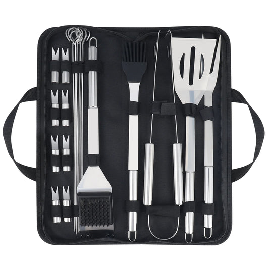 Guangdong CN Stainless Steel 20 Piece Barbecue Utensil Set