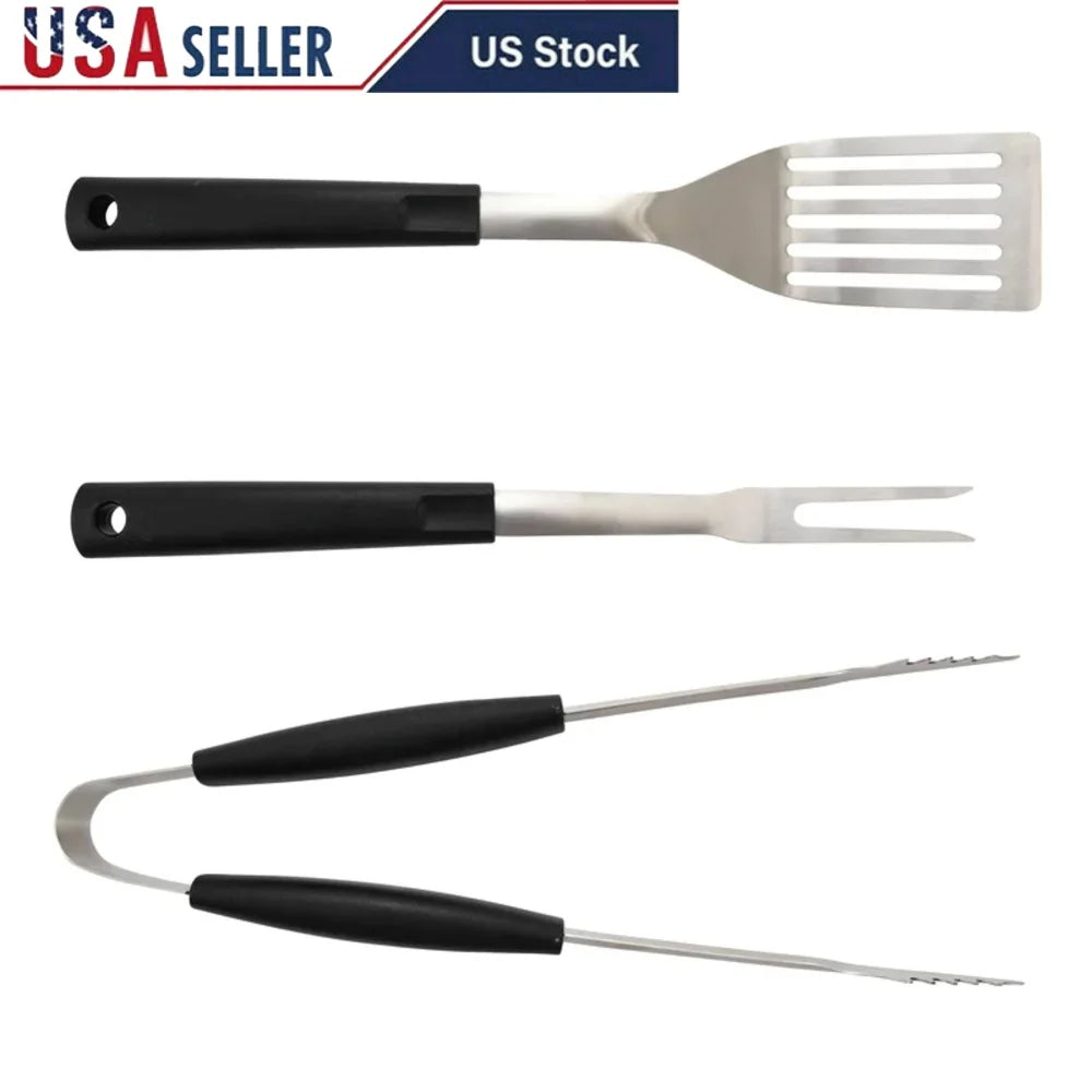 DUTRIEUX Three Piece Stainless Steel Grill Tool Set