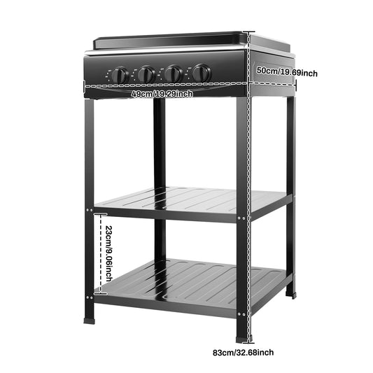 4 Burner Propane Gas Stove Portable Smokeless Outdoor Grill