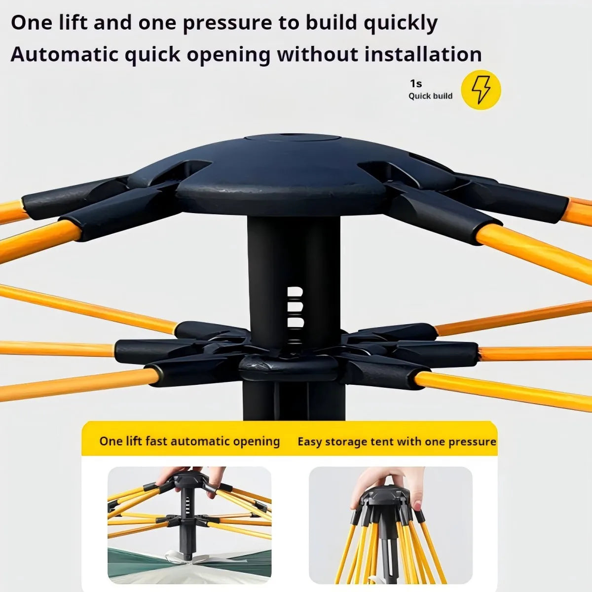 Pakicetus Outdoor Shelter Sunshade Tent With Dual Doors And Windows